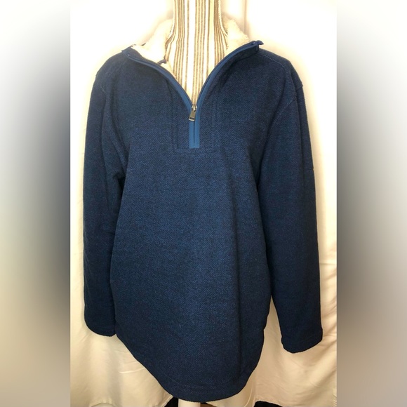 Orvis fleece lined knit pullover